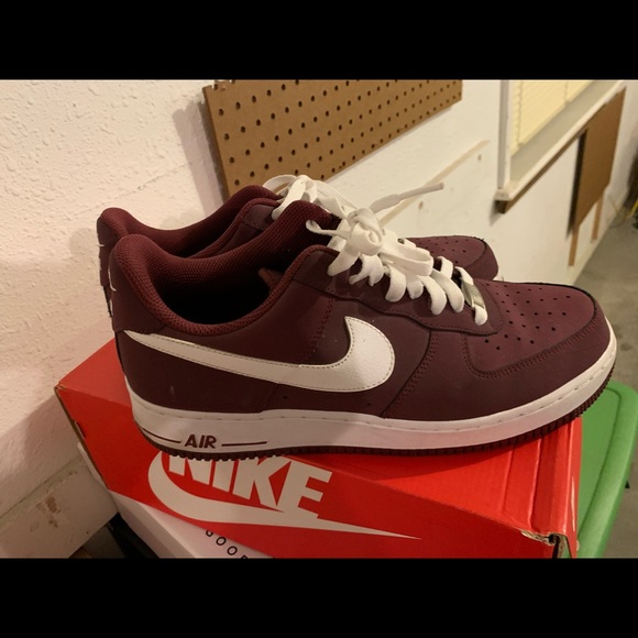 Burgundy suede af1’s - Picture 2 of 2
